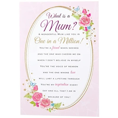 Imagen de Regal Publishing C80676 Tarjeta de felicitación cumpleaños para mamá (22,8 x 15,2 cm)