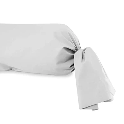 Imagen de Soleil d&#039;ocre Funda de almohada algodón 57 hilos, Blanco, 45 x 135 cm
