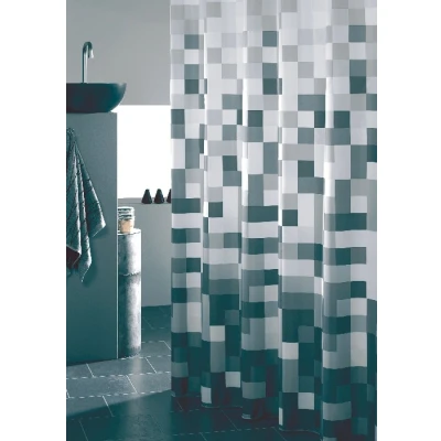 Imagen de Sealskin Pixel Cortina de ducha 180x200 cm Poliéster Negro