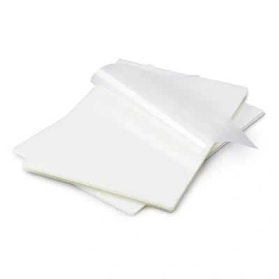 Imagen de Amazon Basics Láminas para plastificar, Transparente (A4, 100 unidades)