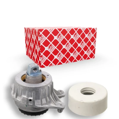 Imagen de FEBI BILSTEIN 104436 Soporte de motor izquierda hidráulico con tapa contra salpicaduras MERCEDES BENZ: Clase C T modell, Cabrio