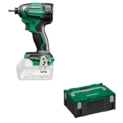 Imagen de HIKOKI WH18DEW2Z Llave de impacto con batería (1/4&quot;, 18 V, par fijo máximo 175 Nm, pernos y tuercas M5 M16, sin escobillas, maletín accesorios, batería, cargador)
