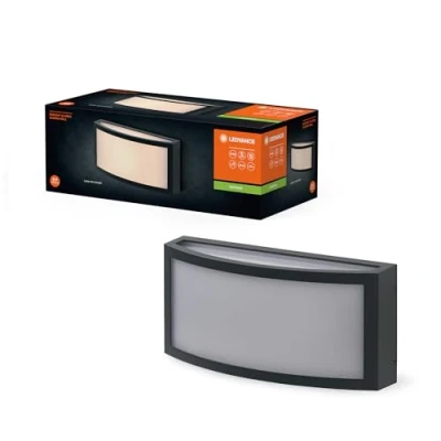 Imagen de LEDVANCE ENDURA CLASSIC CUADRA Außenleuchte, Wandleuchte, E27 Fassung, dunkelgrau, Aluminium, schnelle &amp; einfache Installation, mattierter Diffusor, IP65 Schutzklasse, Anwendung im Außenbereich