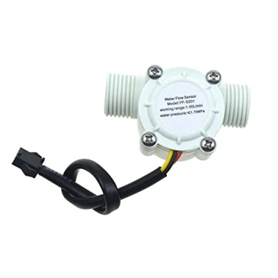 Imagen de RELAND SUN G1/2 &quot;Flujo de agua Hall Sensor Interruptor 1 30L/min 1.75MPa Medidor flujo Contador (YF S201 blanco)