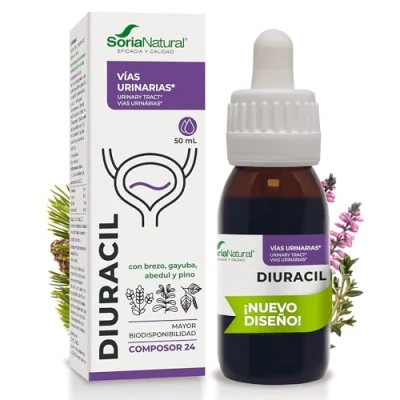 Imagen de Soria Natural Composor 24 Diuracil Complex Con Extractos de Brezo, Gayuba, Abedul y Aceite Esencial Pino Acción Antiséptico Diurética Bienestar las Vías Urinarias 50ml