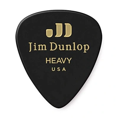 Imagen de JIM DUNLOP Púas Genuine Celluloid Classic, Saco de 72, Negro, duro