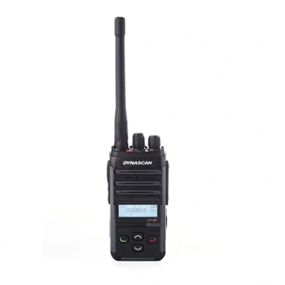 Imagen de DYNASCAN Walkie Talkie PMR 446 Profesional LP 50 16 Canales IP67 Batería de Iones Litio 2.000mAh en Color Negro