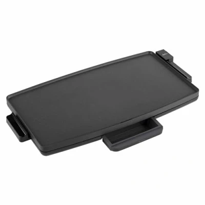 Imagen de Plancha de asar Jata JEGR1603, 2400 W, Recubrimiento antiadherente, Asas toque frío, Bandeja recogesalsas Negro