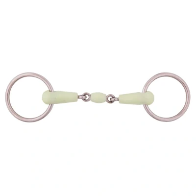 Imagen de BR double jointed loose ring snaffle Apple Mouth 18mm