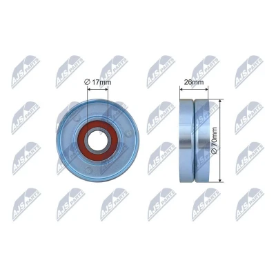 Imagen de NTY RNK CH 042 Polea Tensora JEEP: Cherokee III, CHRYSLER: VOYAGER 4