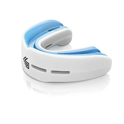 Imagen de Shock Doctor Protector bucal Nano Double Fight para adultos (blanco)