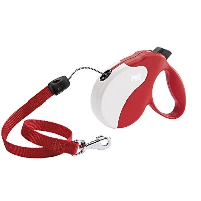 Imagen de FERPLAST Correa Extensible para Perros Amigo Cord S, Cordón retráctil, 5 m, máx. 15 kg, Rojo