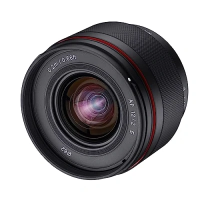 Imagen de Samyang AF 12 mm F2.0 E para Sony Mount APSC Autoenfoque APS C gran angular objetivo de distancia focal fija