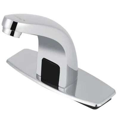 Imagen de Grifo automático con sensor infrarrojo para fregadero de cocina caja control