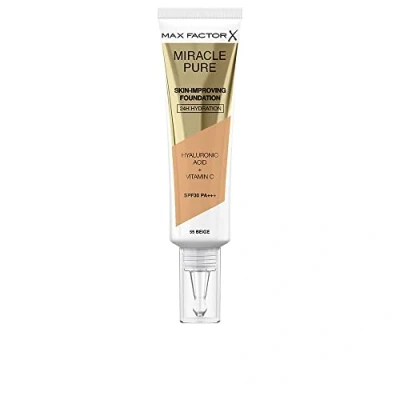 Imagen de Max Factor Miracle Pure Base de Maquillaje, Tono 55 Beige, 30ml