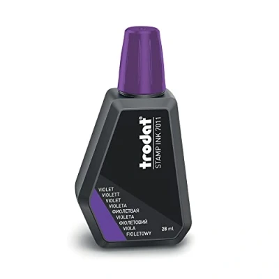 Imagen de TRODAT Tinta para sellos 7011, 25 ml, color morado