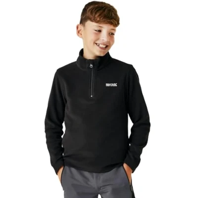 Imagen de Regatta Forro Polar Hot Shot II con Media Cremallera Fleece, Unisex niños, Black/Black, 15 16