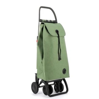 Imagen de Carro Rolser I MAX Tweed 4 Ruedas 2 Giratorias Plegable Verde