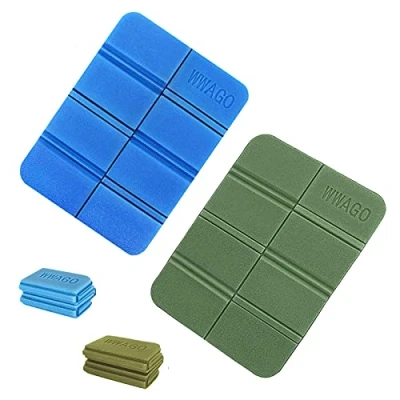 Imagen de 2 Piezas Plegable Almohadilla,Cojín De Asiento Impermeable XPE,Portátil Al Aire Libre Estera para Parque Senderismo Acampa Picnic