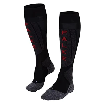 Imagen de FALKE SK5 Expert W KH seda hilo funcional calida fino 1 par, Calcetines de esquí Mujer, Negro (Black Mix 3010), 35 36