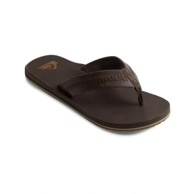 Imagen de Quiksilver Carver Sandalias de dedo, Hombre, Talla: 42, Dark brown Piel