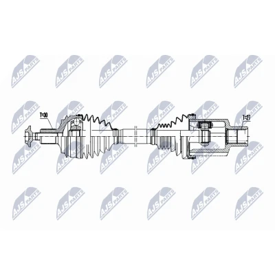 Imagen de NTY NPW ME 077 Árbol de Transmisión Eje delantero, izquierda 525 automática MERCEDES BENZ: GLC SUV