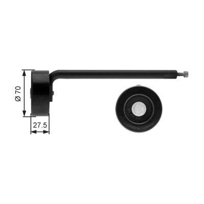 Imagen de GATES FleetRunner Micro V Kit T39088 Tensor de Correa SKODA: Octavia I Hatchback, VOLKSWAGEN: Polo III Hatchback