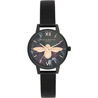 Imagen de Olivia Burton Reloj de Pulsera analógico para mujer, cuarzo, talla única, color negro,