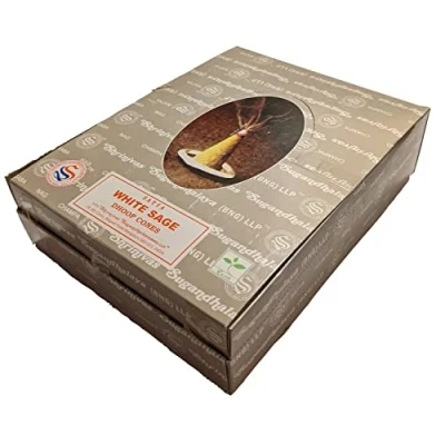 Imagen de B/12 Satya White Sage Dhoop Cones