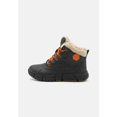 Imagen de Geox J Flexyper BOY B ABX Botines con cordones para niños, Talla: 29, Black/orange Zapatos