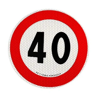 Imagen de 4R Quattroerre.it 1545/40 Señal de Límite Velocidad 40 km/H Homologada EU