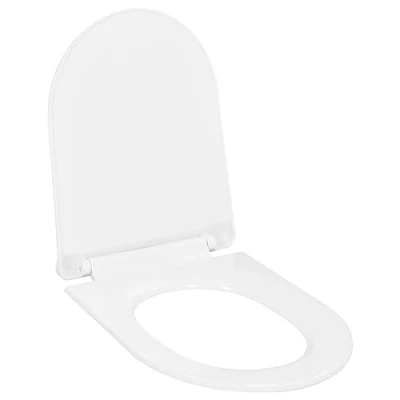Imagen de vidaXL Tapa de Váter Cierre Suave y Desenganche Rápido Blanca Baño Inodoro Estándar Accesorios Fontanería Ideal Hogar Restaurante Hotel Comercio