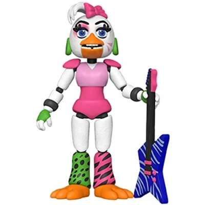 Imagen de Funko Action Figure: Five Nights At Freddy&#039;s (FNAF) PizzaPlex Glamrock Chica The Chicken FNAF Pizza Simulator Juguete de Colección Idea Regalo Mercancia Oficial Video Games Fans