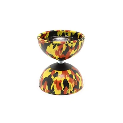 Imagen de Mister Babache Diabolo Medium Arlequín, Color Negro/Rojo/Amarillo, No Size (JDAM_GNoir/Rouge/Jaune)