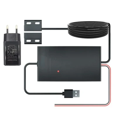 Imagen de yomoe con Controlador de Puerta Garaje Tuya, Abridor Inteligente WIFI, Funciona Automáticamente la Aplicación Control Voz Alexa Home, Enchufe UE