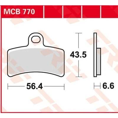 Imagen de TRW Organic Allround MCB770 Juego de pastillas freno