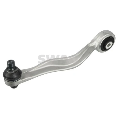 Imagen de SWAG 32 73 0033 Barra oscilante, suspensión de ruedas con apoyo Eje delantero, derecha, arriba, posterior Brazo oscilante transversal Aluminio