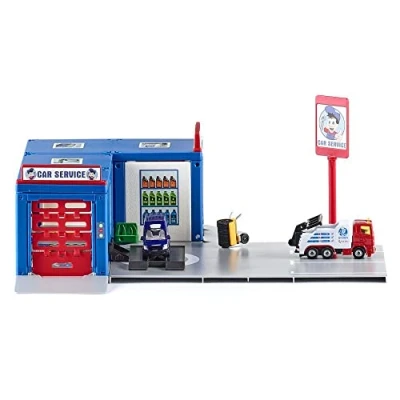 Imagen de siku 5507, Taller de reparación vehículos, Plástico/Metal, Multicolor, Incl. 2 coches siku, Multifuncional, Apto para modelos a escala hasta 1:50