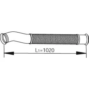 Imagen de DINEX 22188 Tubo de escape 1020, 1020 delante 124,8 Euro 5