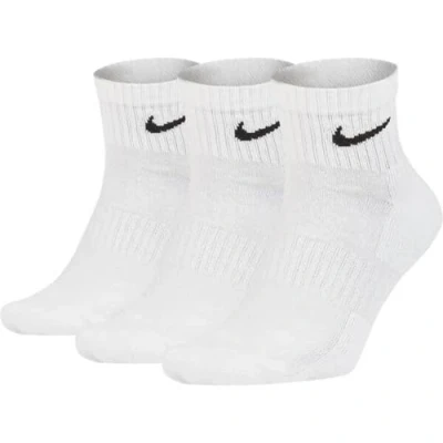 Imagen de Nike Calcetines para tobillo (3 unidades), color blanco y negro, blanco/negro (White/Black 101), L = 42 46