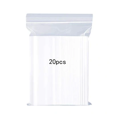 Imagen de 20 Bolsas ZIP Reutilizable de Cerradura Cremallera fuerte, Engrosamiento y Duradero, firme para aprietar, 35 x 45 cm Se aplican unidades grandes