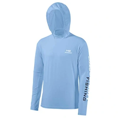Imagen de Bassdash Sudadera con Capucha para Hombre, protección Solar UPF50+ suéter UV Manga Larga Pesca contra sarpullidos Rashguard