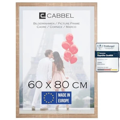 Imagen de CABBEL set de 1 marco madera MDF 60x80 con cristal acrílico inastillable en mocha