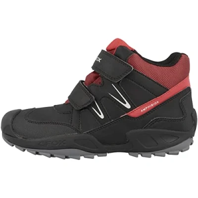 Imagen de Geox J New Savage Boy B A, Zapatos para Niño, Multicolor (Black/Red), 25 EU