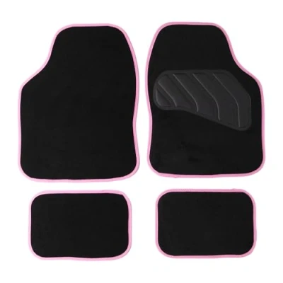 Imagen de Sakura SS5468 Alfombrillas para Coche, Rosa, Pastel, Set de 4