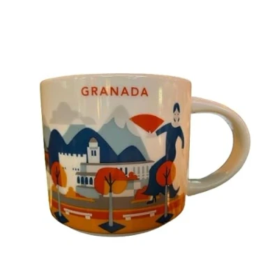 Imagen de Starbucks Granada (España) You Are Here Collection, Taza de Café 414ml/14 Fl.Oz