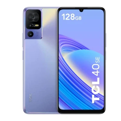 Imagen de TCL 40 SE 128GB Smartphone de 6.75&quot; (Pantalla 90Hz, 4GB 128GB, Ampliable MicroSD, Dual SIM, Cámara 50MP, Batería 5010mAh, Doble Altavoz estéreo, Android 13.) Twilight Purple