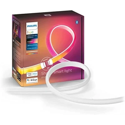Imagen de Luces LED Philps Hue Gradient Lightstrip, Inteligente, Luz Blanca y de Colores, Asistentes voz, 1 metro