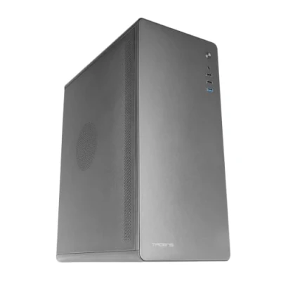 Imagen de Tacens ENSIS, Caja PC ATX, Diseño Completamente Metálico, Estructura Robusta Ultrarresistente, Semitorre con Ventilador 120mm FDB Ultrasilencioso, USB 3.0, Negro