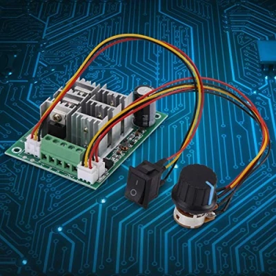 Imagen de Fafeicy Controlador De velocidad del motor, Control motor sin escobillas trifásico CW CCW Interruptor reversible DC 5V 36V 15A, Otros Aparatos Distribución Y